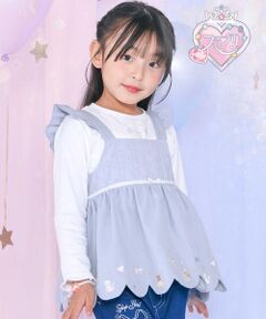 SLAP SLIP / スラップ スリップ その他トップス | 【スラプリ】袖口フリルTシャツ＋裾刺しゅうチュニックセット(90~130cm)