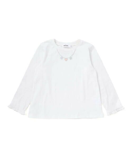 SLAP SLIP / スラップ スリップ その他トップス | 【スラプリ】袖口フリルTシャツ＋裾刺しゅうチュニックセット(90~130cm) | 詳細4
