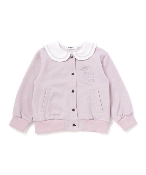 SLAP SLIP / スラップ スリップ その他アウター | セーラーカラー刺しゅうジャケット(90~130cm)（パープル）