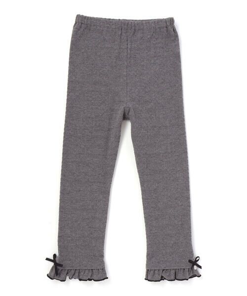 SLAP SLIP / スラップ スリップ レギンス・スパッツ | 裾リボン付きレギンス(80~130cm)(グレー)