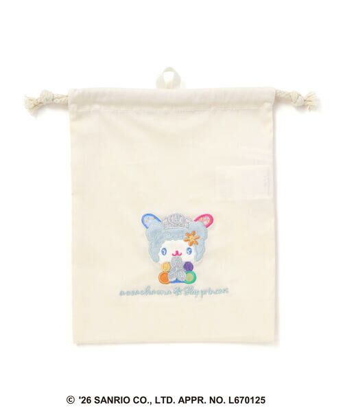 SLAP SLIP / スラップ スリップ その他小物 | 【サンリオキャラクターズｘSLAPSLIP】モチーフパッチ刺しゅう巾着（オフホワイト）