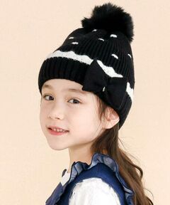 SLAP SLIP / スラップ スリップ ニットキャップ | ドット＆ボンボン付きニット帽(48~55cm)