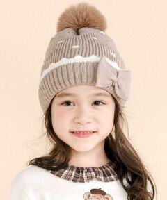 SLAP SLIP / スラップ スリップ ニットキャップ | ドット＆ボンボン付きニット帽(48~55cm)