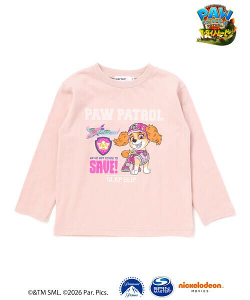 SLAP SLIP / スラップ スリップ Tシャツ | 【パウ・パトロール×SLAPSLIP】無地＆袖切り替えプリント長袖Tシャツ(90~130cm) | 詳細3