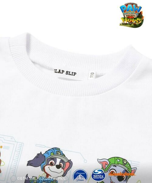 SLAP SLIP / スラップ スリップ Tシャツ | 【パウ・パトロール×SLAPSLIP】無地＆袖切り替えプリント長袖Tシャツ(90~130cm) | 詳細14