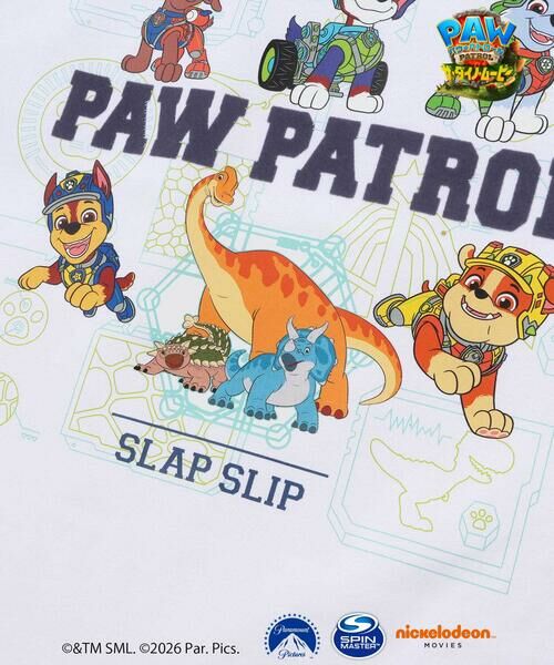 SLAP SLIP / スラップ スリップ Tシャツ | 【パウ・パトロール×SLAPSLIP】無地＆袖切り替えプリント長袖Tシャツ(90~130cm) | 詳細16