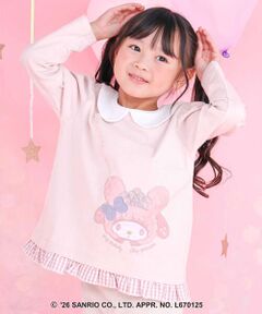 SLAP SLIP / スラップ スリップ Tシャツ | 【サンリオキャラクターズｘSLAPSLIP】襟付き裾フリル長袖Tシャツ(80~130cm)