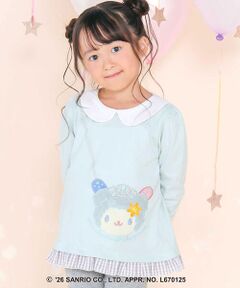 SLAP SLIP / スラップ スリップ Tシャツ | 【サンリオキャラクターズｘSLAPSLIP】襟付き裾フリル長袖Tシャツ(80~130cm)
