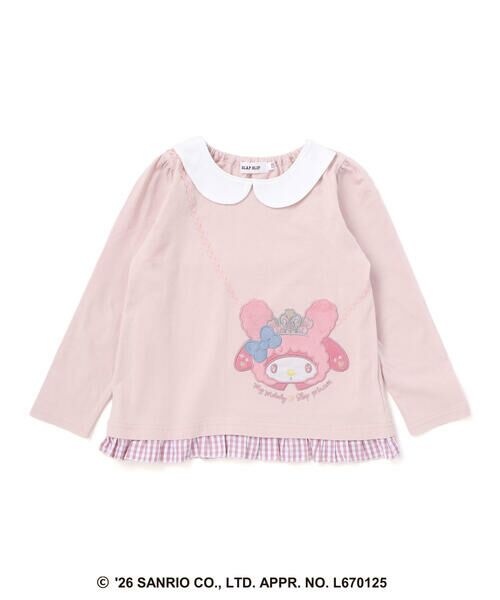 SLAP SLIP / スラップ スリップ Tシャツ | 【サンリオキャラクターズxSLAPSLIP】襟付き裾フリル長袖Tシャツ(80~130cm) | 詳細3