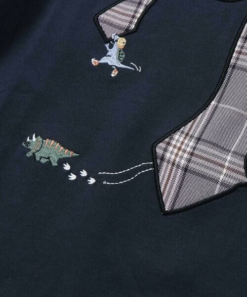 SLAP SLIP / スラップ スリップ Tシャツ | ネクタイメガネパッチ袖切り替え長袖Tシャツ(80~130cm) | 詳細11