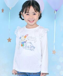 SLAP SLIP / スラップ スリップ Tシャツ | 【サンリオキャラクターズｘSLAPSLIP】パッチ刺しゅう肩フリル長袖Tシャツ(80~130cm)