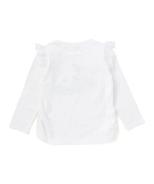 SLAP SLIP / スラップ スリップ Tシャツ | 【サンリオキャラクターズｘSLAPSLIP】パッチ刺しゅう肩フリル長袖Tシャツ(80~130cm) | 詳細4