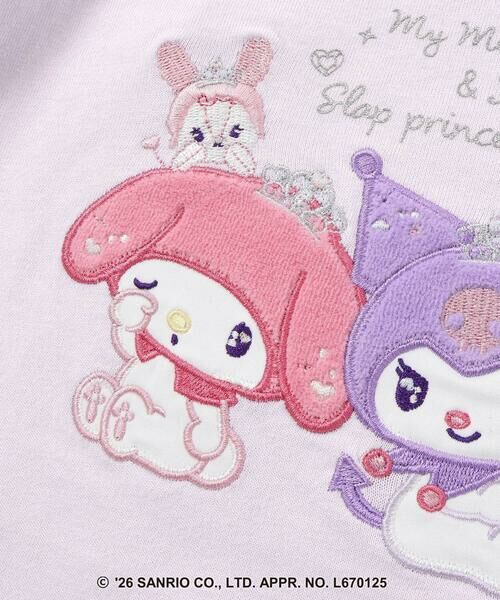 SLAP SLIP / スラップ スリップ Tシャツ | 【サンリオキャラクターズｘSLAPSLIP】パッチ刺しゅう肩フリル長袖Tシャツ(80~130cm) | 詳細16