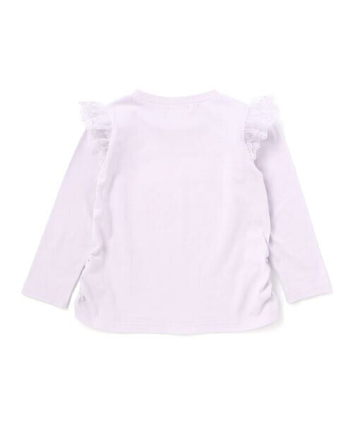 SLAP SLIP / スラップ スリップ Tシャツ | 【サンリオキャラクターズｘSLAPSLIP】パッチ刺しゅう肩フリル長袖Tシャツ(80~130cm) | 詳細12