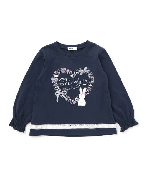 SLAP SLIP / スラップ スリップ Tシャツ | 裾梯子レース天竺長袖Tシャツ(80~130cm) | 詳細4