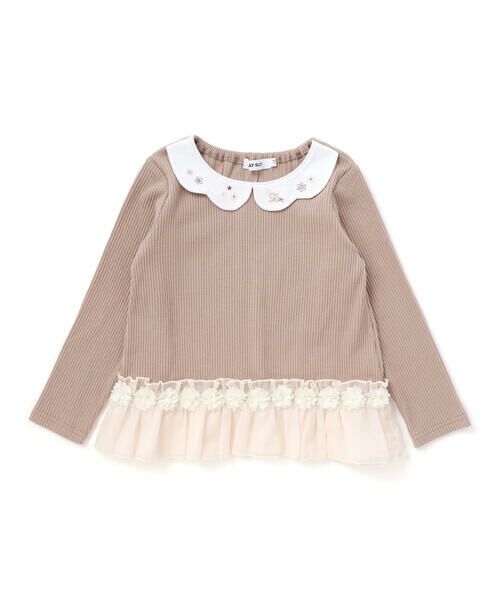 SLAP SLIP / スラップ スリップ Tシャツ | 裾フリルスパンテレコ長袖Tシャツ(80~130cm) | 詳細12