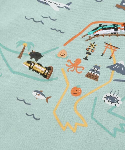 SLAP SLIP / スラップ スリップ Tシャツ | 恐竜地図長袖Tシャツ(80~130cm) | 詳細10