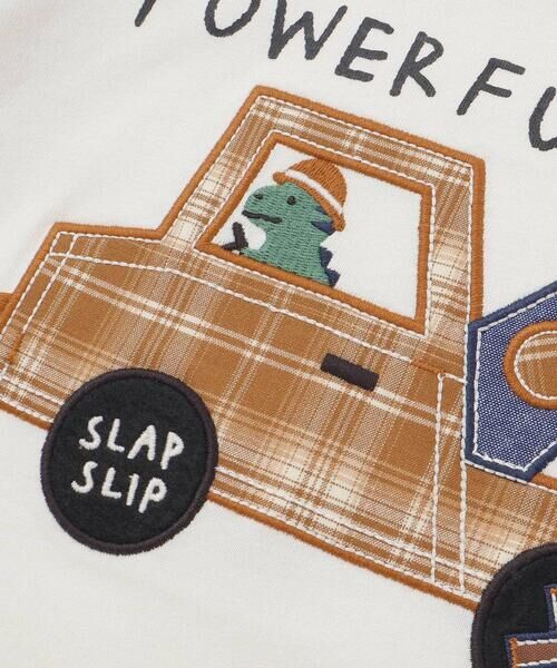 SLAP SLIP / スラップ スリップ Tシャツ | 乗り物プリント袖切り替え長袖Tシャツ(80~130cm) | 詳細2