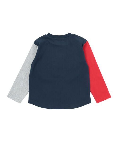 SLAP SLIP / スラップ スリップ Tシャツ | 乗り物プリント袖切り替え長袖Tシャツ(80~130cm) | 詳細7