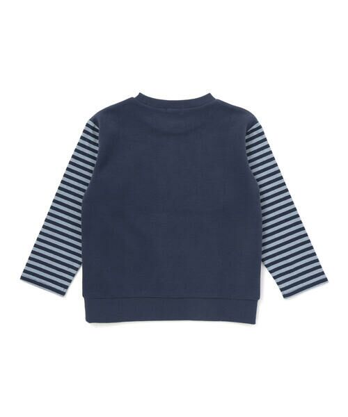 SLAP SLIP / スラップ スリップ Tシャツ | ボーダー切り替え長袖Tシャツ(80~130cm) | 詳細6