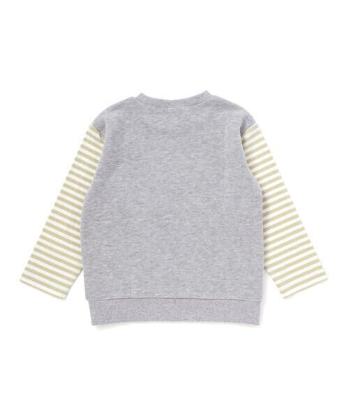 SLAP SLIP / スラップ スリップ Tシャツ | ボーダー切り替え長袖Tシャツ(80~130cm) | 詳細10