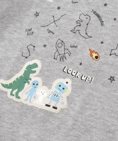 SLAP SLIP / スラップ スリップ Tシャツ | ボーダー切り替え長袖Tシャツ(80~130cm) | 詳細14