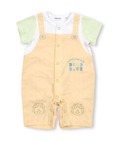 SLAP SLIP BABY / スラップ スリップ ベビー ロンパース | 恐竜 パッチ 付 レイヤード 風 ロンパース ベビー (60~80cm)