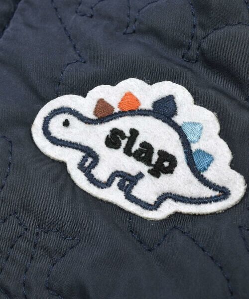 SLAP SLIP BABY / スラップ スリップ ベビー その他トップス | 【お揃い】恐竜キルト総柄ボアタフタリバーシブルベストベビー(70~80cm) | 詳細13