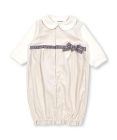 SLAP SLIP BABY / スラップ スリップ ベビー ロンパース | ウエストリボン襟付きベロア2WAYオールベビー(50~70cm)