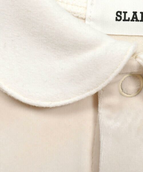 SLAP SLIP BABY / スラップ スリップ ベビー ロンパース | ウエストリボン襟付きベロア2WAYオールベビー(50~70cm) | 詳細3