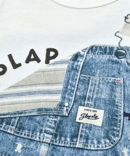 SLAP SLIP BABY / スラップ スリップ ベビー ロンパース | デニムサロペットプリント半袖ロンパースベビー(60~80cm) | 詳細16