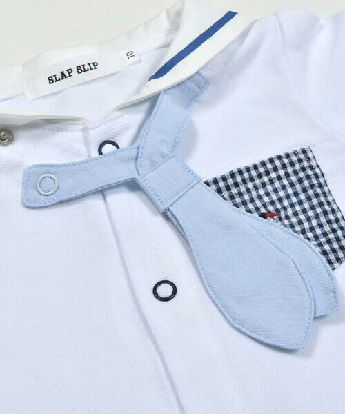 SLAP SLIP BABY / スラップ スリップ ベビー ロンパース | セーラー襟ネクタイ胸ポケット付き半袖ロンパースベビー(60~80cm) | 詳細9