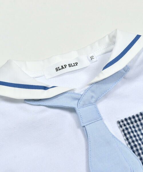 SLAP SLIP BABY / スラップ スリップ ベビー ロンパース | セーラー襟ネクタイ胸ポケット付き半袖ロンパースベビー(60~80cm) | 詳細4