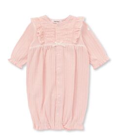 SLAP SLIP BABY / スラップ スリップ ベビー ロンパース | 肩フリルお花模様レース切り替えリボン2wayロンパースベビー(50~70cm)