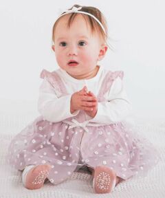 SLAP SLIP BABY / スラップ スリップ ベビー ロンパース | 花柄プリントチュールスカートドッキングロンパースベビー(70~80cm)