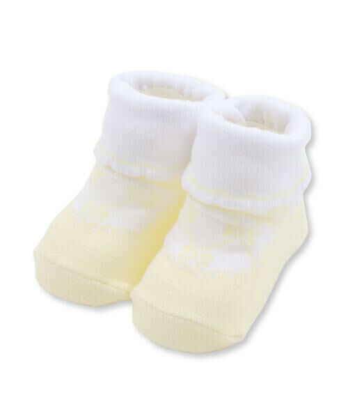 SLAP SLIP BABY/スラップ スリップ ベビー スカラップ縁ストラップシューズ風ソックスベビー(9~12cm) イエロー系 ワンサイズ(9-12cm) SLAP SLIP BABY/スラップ スリップ ベビー スカラップ縁ストラップシューズ風ソックスベビー(9~12cm) イエロー系 ワンサイズ(9-12cm)