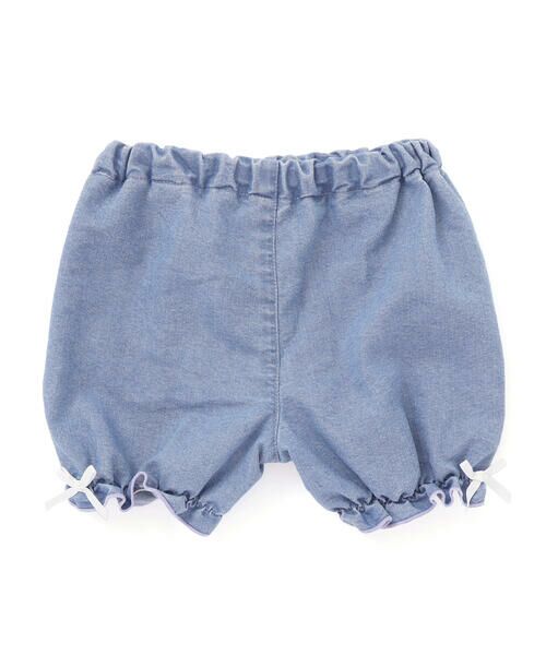 セール】 デニムレースイチゴ刺しゅう襟ワンピース+ブルマセット