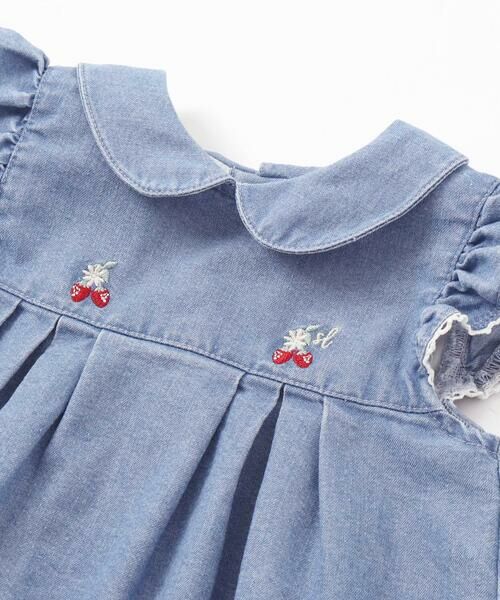 GUCCI ベビー ワンピース12-18m 80cm デニム　イチゴ GUCCI ベビー ワンピース12-18m 80cm デニム イチゴ - メルカリ