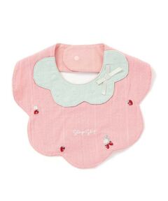 SLAP SLIP BABY / スラップ スリップ ベビー スタイ・ビブ | 襟つき縁スカラップイチゴスタイベビー