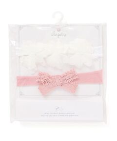 SLAP SLIP BABY / スラップ スリップ ベビー ベビー・キッズグッズ | チュールお花かぎ編みリボンヘアバンド2点セットベビー
