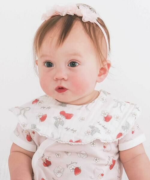 SLAP SLIP BABY / スラップ スリップ ベビー スタイ・ビブ | 【お揃い】縁レース恐竜イチゴおもちゃマルチ総柄スタイ | 詳細2