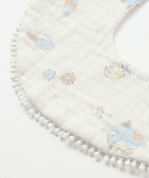 SLAP SLIP BABY / スラップ スリップ ベビー スタイ・ビブ | 【お揃い】縁レース恐竜イチゴおもちゃマルチ総柄スタイ | 詳細7