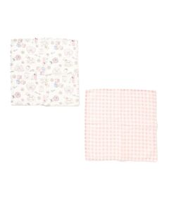 SLAP SLIP BABY / スラップ スリップ ベビー ハンカチ | 【お揃い】恐竜イチゴおもちゃマルチ総柄ボーダーチェックハンカチ2点セット