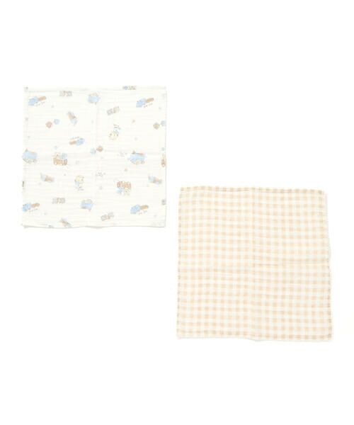 SLAP SLIP BABY / スラップ スリップ ベビー ハンカチ | 【お揃い】恐竜イチゴおもちゃマルチ総柄ボーダーチェックハンカチ2点セット | 詳細10
