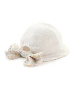 SLAP SLIP BABY / スラップ スリップ ベビー ベビー・キッズグッズ | 【お揃い/UVカット】花柄リボン日よけ付きハットベビー(46~48cm)