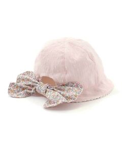 SLAP SLIP BABY / スラップ スリップ ベビー ベビー・キッズグッズ | 【お揃い/UVカット】花柄リボン日よけ付きハットベビー(46~48cm)