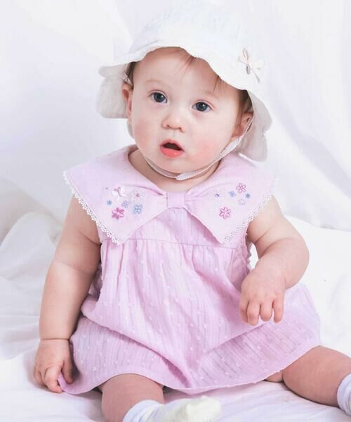 SLAP SLIP BABY / スラップ スリップ ベビー ベビー・キッズウエア | 花刺しゅうリボン襟チュニック+花柄ブルマセットアップベビー(70~80cm) | 詳細21