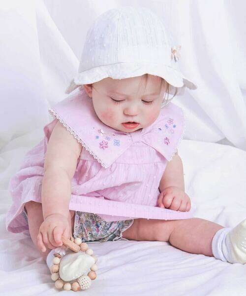 SLAP SLIP BABY / スラップ スリップ ベビー ベビー・キッズウエア | 花刺しゅうリボン襟チュニック+花柄ブルマセットアップベビー(70~80cm) | 詳細22