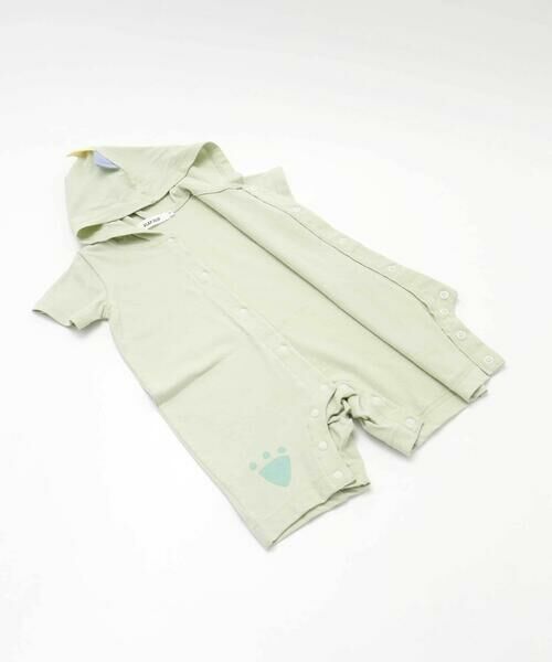 SLAP SLIP BABY / スラップ スリップ ベビー ロンパース | トゲトゲとさかフード付きロンパース+恐竜スタイ2点セットベビー(70~80cm) | 詳細17