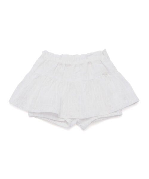 SLAP SLIP BABY/スラップ スリップ ベビー ストライプレース花柄ブルマ付きスカートベビー ホワイト ワンサイズ SLAP SLIP BABY/スラップ スリップ ベビー ストライプレース花柄ブルマ付きスカートベビー ホワイト ワンサイズ